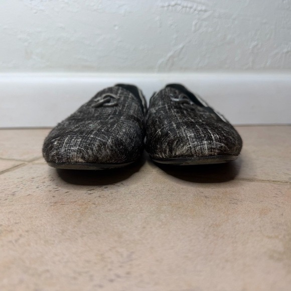 Chanel Pony Hair Check CC Logo Loafers Women's Euro 37 US 6.5 Slip On Y2K Preppy - Picture 14 of 16